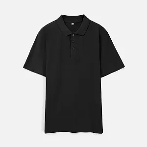 Рубашка поло унисекс Tervise, черная