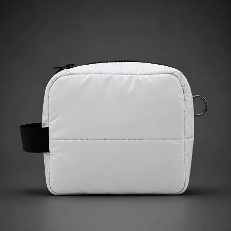 Несессер Superbag Bubble, стёганый, на молнии, с креплением на кольцо-карабин