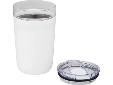 Стеклянная кружка Bello с внешней стенкой из переработанного пластика