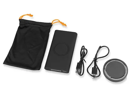 Портативное беспроводное зарядное устройство Force, 8000 mAh