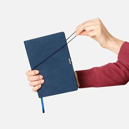 Ежедневник Portobello Trend, In Velour, недатированный, синий