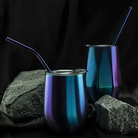 Набор многоразовых трубочек гальванических Оnlycofer Х black