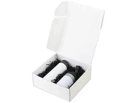 Подарочный набор из колонки и термоса Black&White