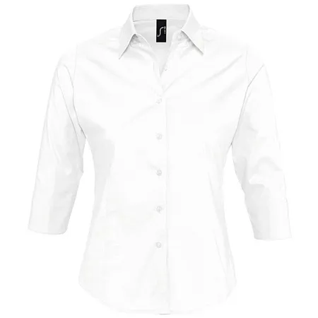 Рубашка женская с рукавом 3/4 EFFECT 140, голубая