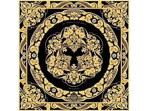 Платок Златоустовская гравюра