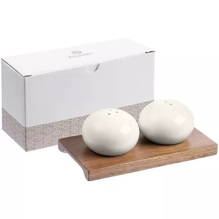 Набор из солонки и перечницы Piacente, белый