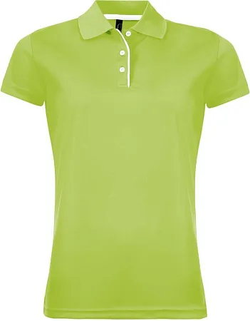 Рубашка поло женская PERFORMER WOMEN 180 зеленое яблоко