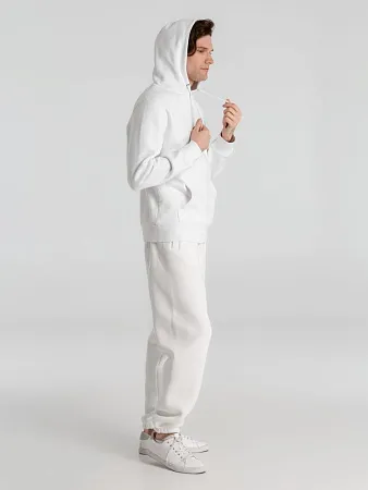 Толстовка с капюшоном унисекс King, белая