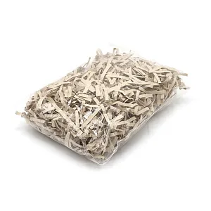 Наполнитель - стружка бумажная 2 мм белый 100 г.