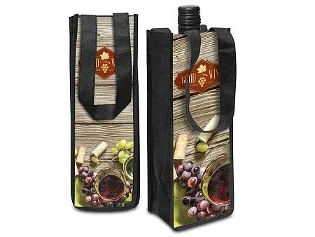 Чехол для бутылки из нетканого материала PET с возможностью полноцветной печати