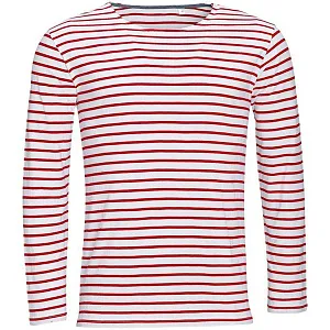 Футболка мужская MARINE MEN, белая с темно-синим