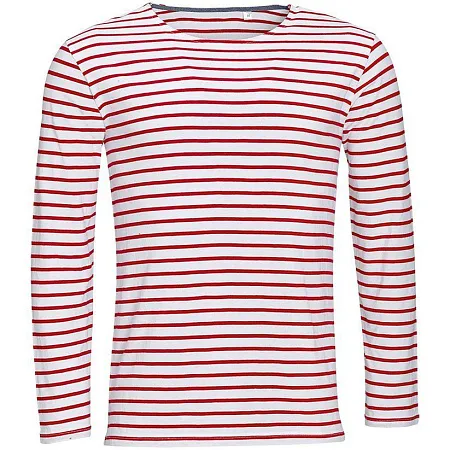 Футболка мужская MARINE MEN, белая с темно-синим