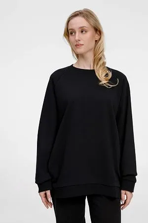 Свитшот унисекс Avenu, черный
