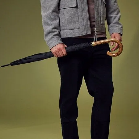 Зонт-трость Commissioner, черный