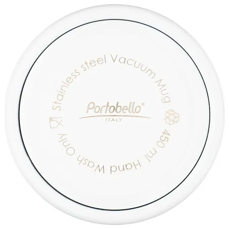 Термокружка вакуумная герметичная, Lavita, 450 ml, покрытие глянец, белая