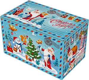 БАУЛ ПОСЫЛКА "ЧЕБУРАШКА" (ВЕРЕВОЧНЫЕ РУЧКИ) ЛИЦЕНЗИЯ