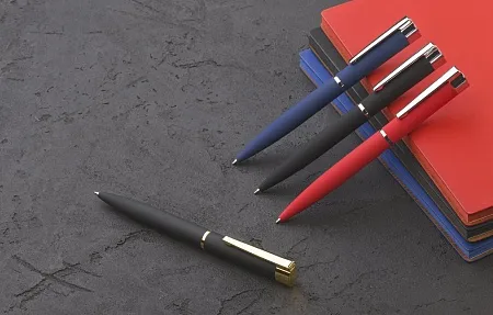 Ручка шариковая "Alice", красный, покрытие soft touch