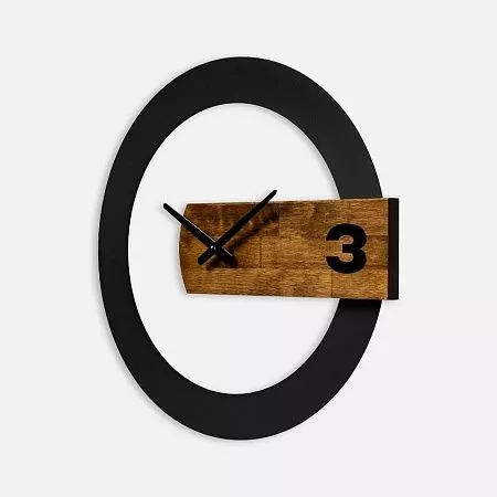 Часы TimeLord, черные с коричневым