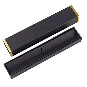 Коробка для ручки Cradle, чёрная с серебром