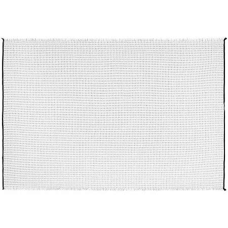 Плед Fringy, белый с черным