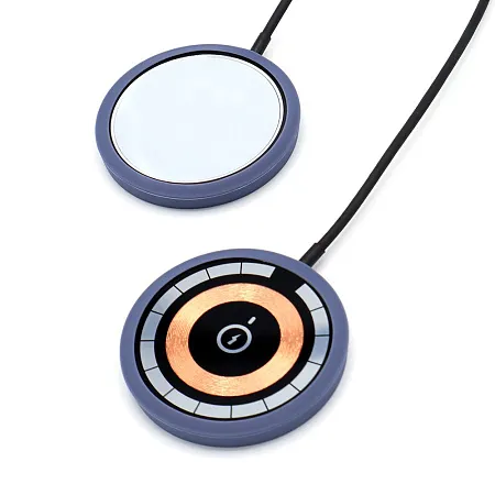 Силиконовый чехол для беспроводного зарядного Silken, голубой