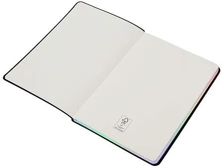 Блокнот А5 в гибкой обложке Fellini с голографическим срезом