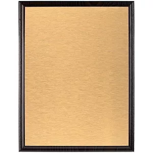 Плакетка Plaque, большая, венге с золотистым шильдом