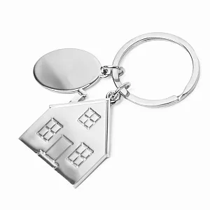 Брелок SILV HOME; 3,97 x 3,3 x 0,3 см; металл; лазерная гравировка