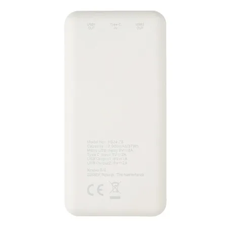 Карманный внешний аккумулятор на 10 000 мАч, черный