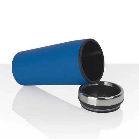 Термостакан "Европа", покрытие soft touch, 0,5 л., синий