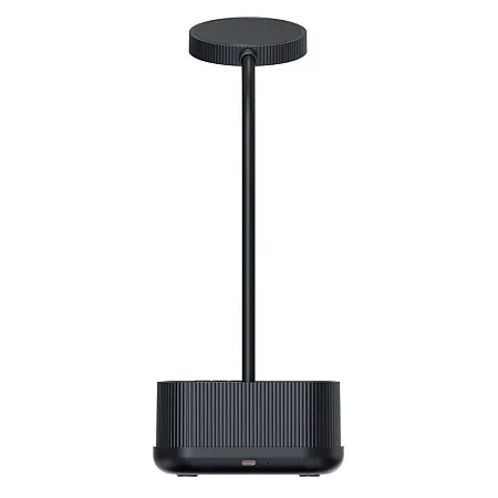 Настольный органайзер Crolly c беспроводной зарядкой 15W и лампой, черный