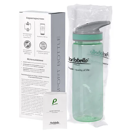 Спортивная бутылка для воды, Premio, 750ml, синяя