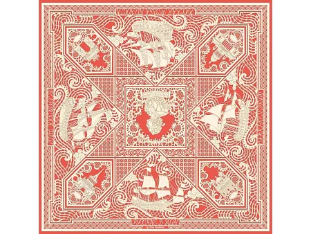 Платок Русская резьба по кости