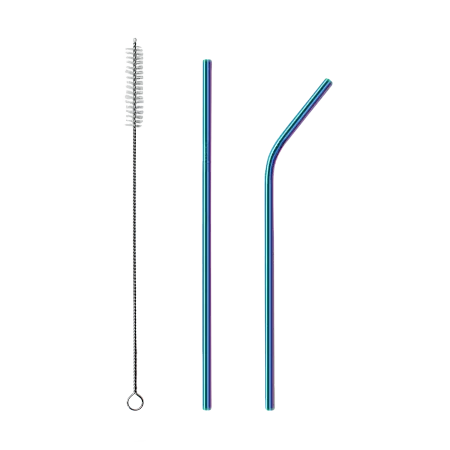 Набор многоразовых трубочек гальванических Оnlycofer Х black