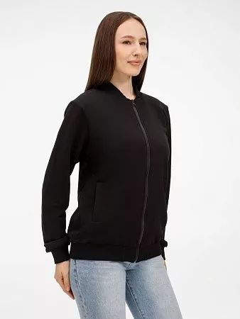 Бомбер унисекс Townie, черный