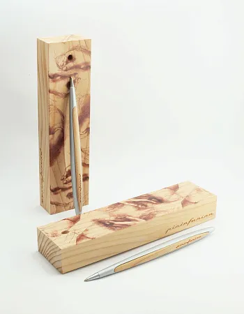 Набор из двух ручек Pininfarina Cambiano BOX CEDARWOOD