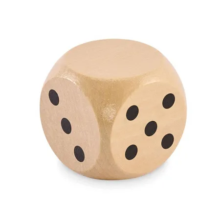 Schima wooden dice 5cm dia