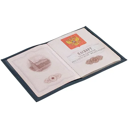 Обложка для паспорта Nubuk, черная