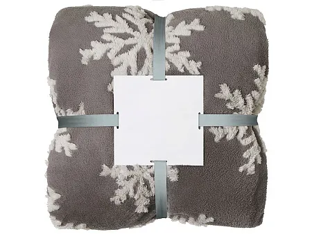 Плед Snowflake новогодний с капюшоном