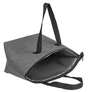 Термосумка "FRESH", серый меланж, 39 x 25 x 16 см, полиэстер 300D