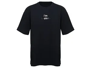 Футболка оверсайз Vienna унисекс с нанесением Трафарет Скульптура 2 цвета, размер S