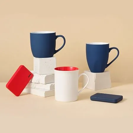 Внешний аккумулятор с подсветкой, Skyline, 5000 mAh, красный