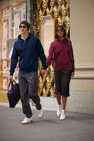 Толстовка с капюшоном на молнии женская Queen, белая