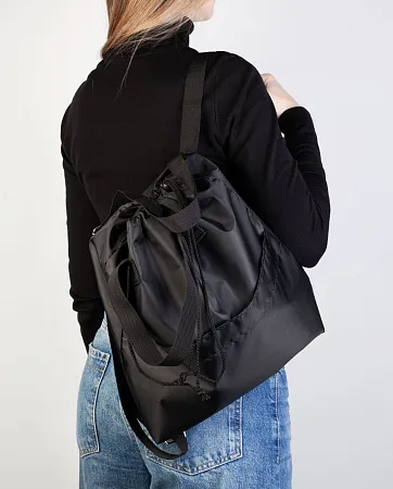 Сумка-рюкзак "Carry", серый с бирюзовым