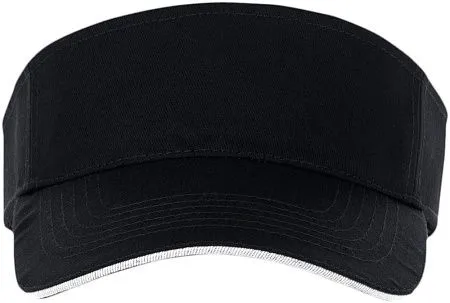 Козырек ACE, черный с белым