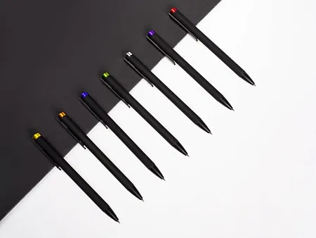 Ручка металлическая шариковая Taper Metal soft-touch