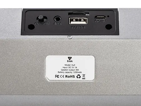 Портативная стереоколонка Hull, 2*3 Вт