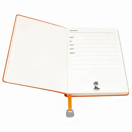 Ежедневник A5 недатированный Farfalla в мягком переплёте, красный 