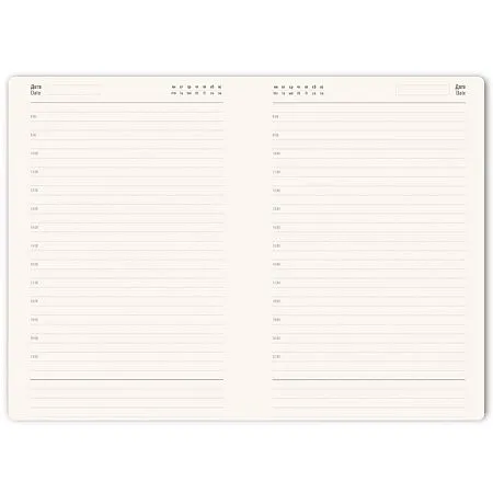 Ежедневник недатированный HAMILTON, A5, белый, кремовый блок