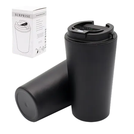 Термокружка Surprise с индикатором, белая